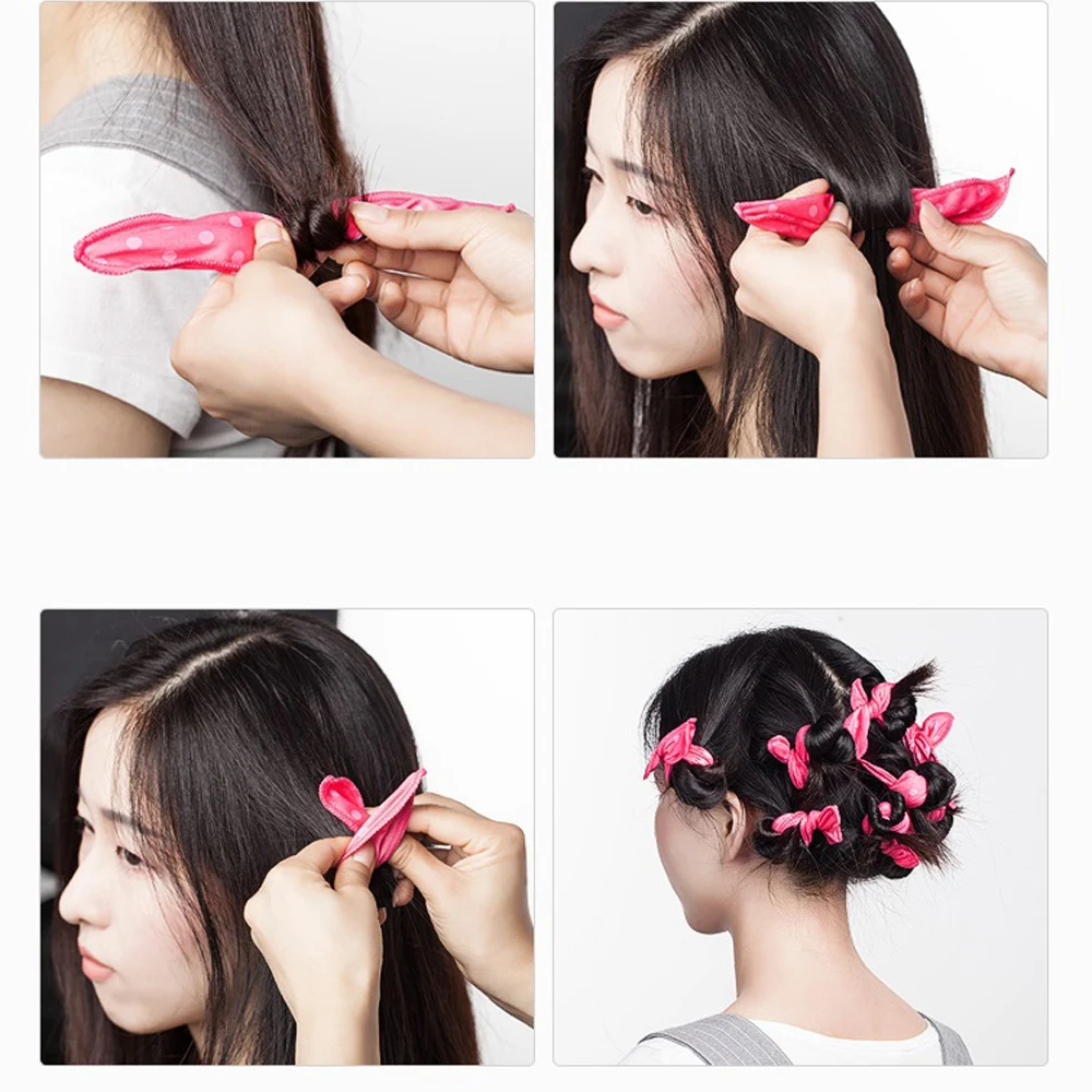 6 шт./компл. Волшебная Женская Подушка-губка мягкий валик для волос лучшие гибкие