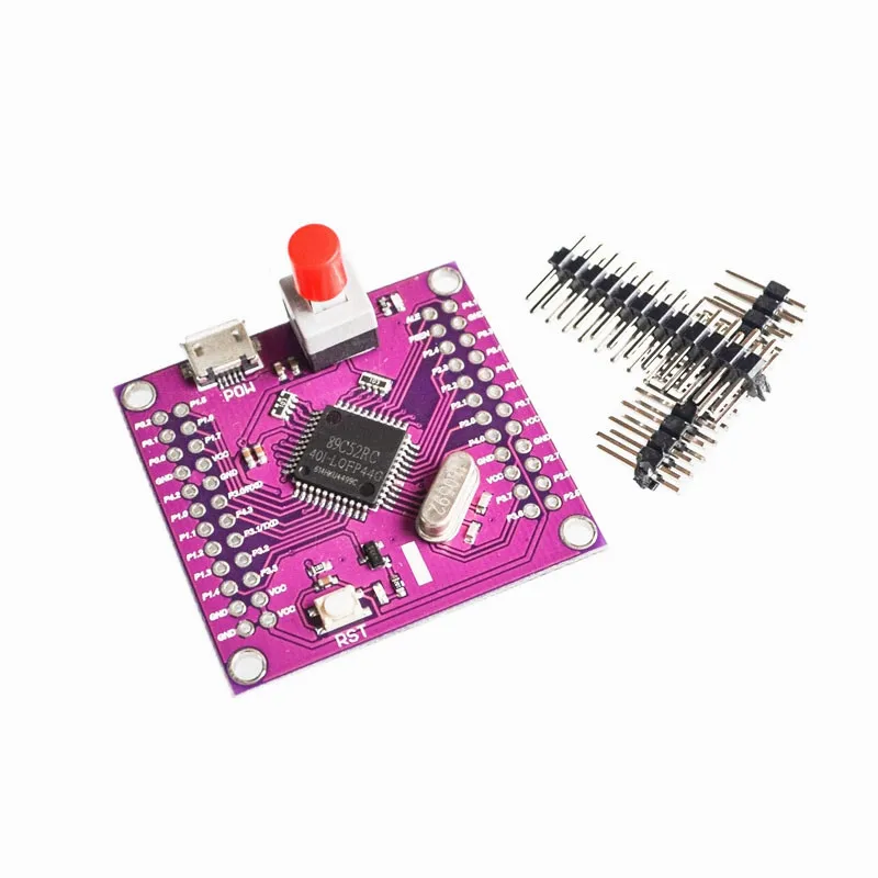 STC89C52RC CJMCU-52 микроконтроллер макетная плата минимальная система фиолетовая