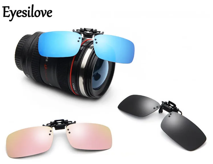 Мужские поляризованные солнцезащитные очки Eyesilove с клипсой квадратные