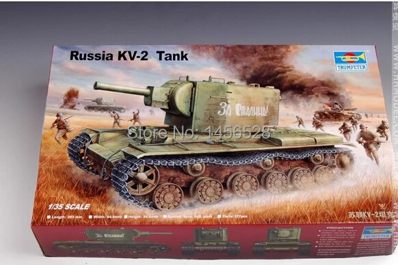 Модель trumpeter 00312 Россия kv 2 tanke комплекты моделей для сборки наборы моделей|scale model