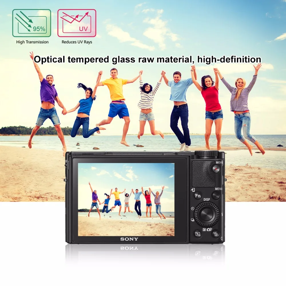 2.5D Curved Edge 9H Surface Hardness Tempered Glass Screen Protector for Sony RX100 A7M2 A7R A7R2 High quality | Электроника