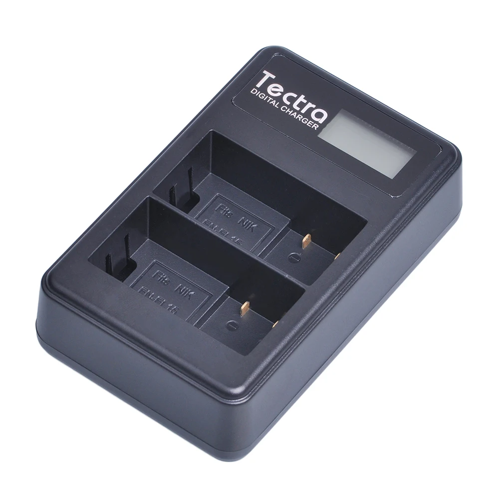 Зарядное устройство с ЖК-дисплеем и двумя USB-портами для Nikon D7100 D750 D7000 D7200 D810 D610 D800