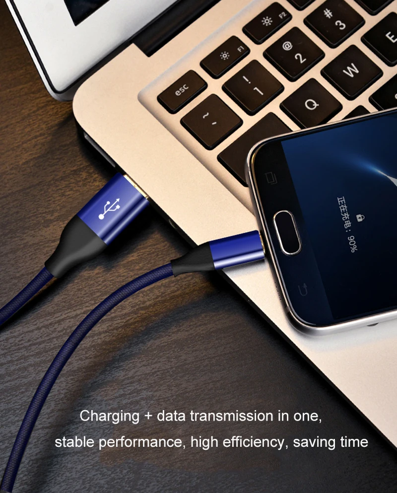 WOPOW Micro USB кабель 2.1A быстрая Синхронизация данных зарядный кабель для samsung huawei Xiaomi LG 2 m Andriod Micro Usb кабели для мобильных телефонов