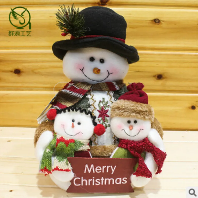 Natal 27cmX19Cm Рождество сидя Санта Клаус кукла Фигурка Игрушка рождественские
