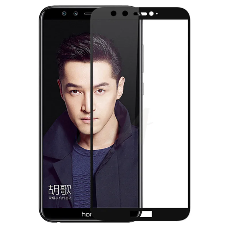 Black Стекло H& A для huawei Honor 9 9 Lite, защита экрана 0,25 мм, противоударное полное покрытие, Защитное стекло для Honor 10 V10 9 - Цвет: Black