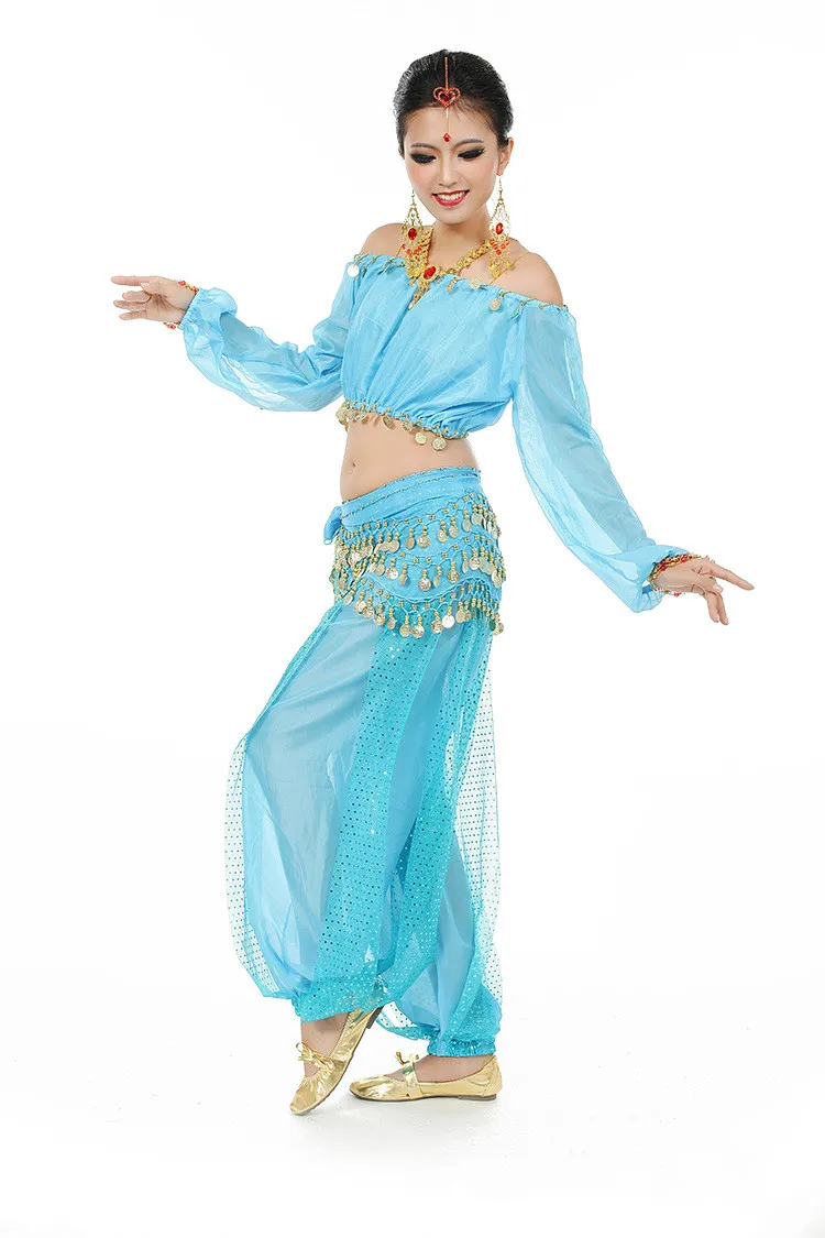 3 шт./компл. женский костюм для танца живота женское индийское платье