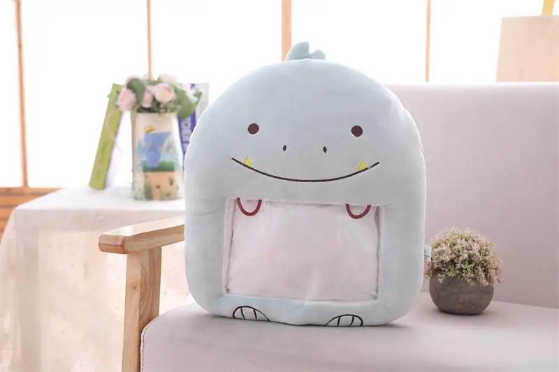 4 Японское аниме sumikko gurashi плюшевая подушка с теплыми руками прозрачное окно может играть мобильный телефон - Цвет: 4