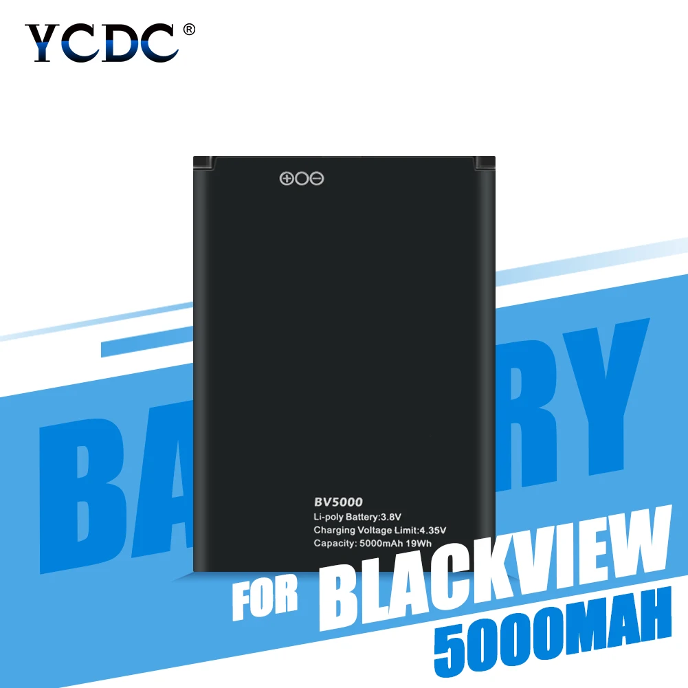 3 8 в Новый 5000 мАч Мобильный телефон Аккумулятор для Blackview BV5000 перезаряжаемый