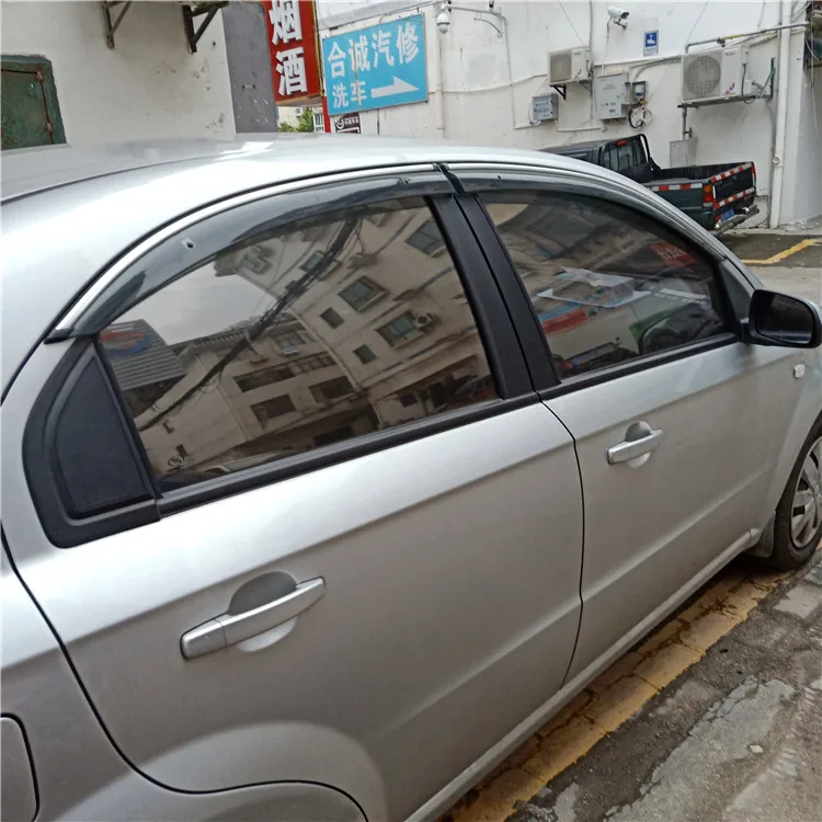 Пластиковый козырек для окон Chevrolet AVEO защита от солнца дождя 4 шт./компл. 2011/13/14/16/17