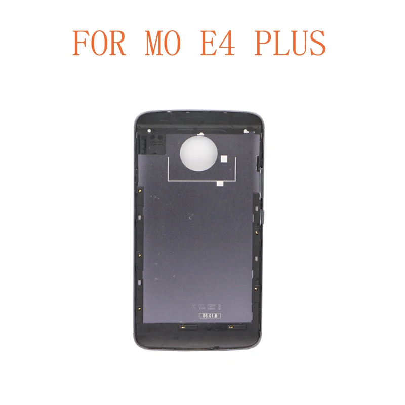 Задняя крышка для батареи E4 Plus, чехол для Motorola Moto E4 Plus XT1770 XT1773 - Цвет: Black