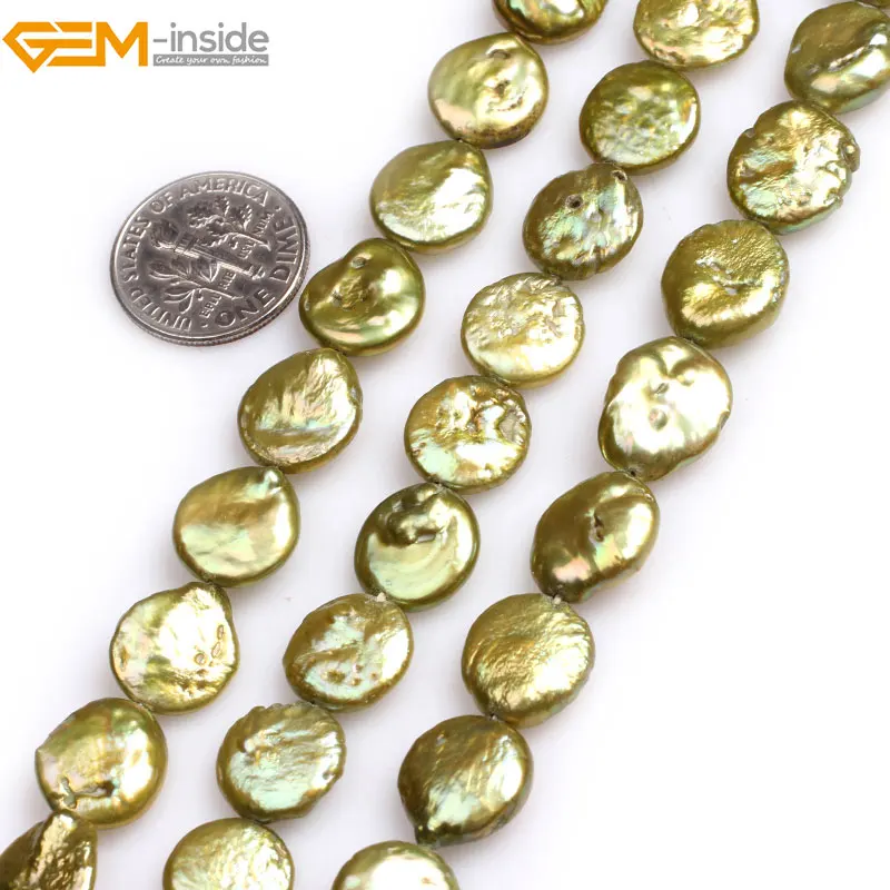 Бусины Из Натурального пресноводного жемчуга с выращенным блеском 15 дюймов |