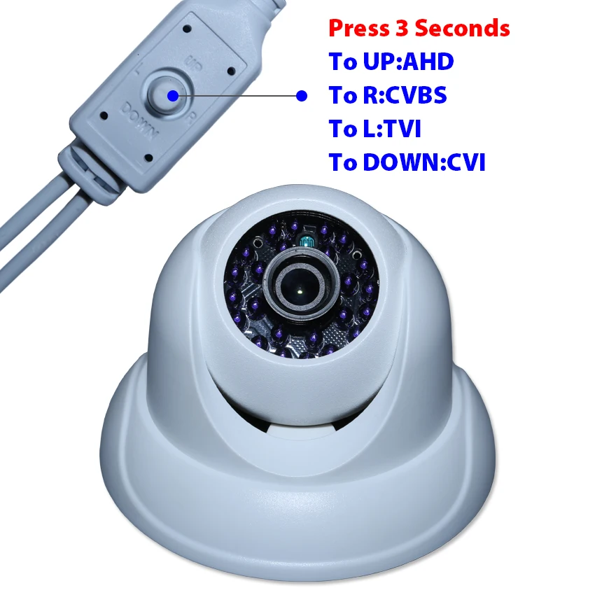 HD аналоговый безопасности дома видео Камера 2.0MP/1080 P sony IMX323 CMOS 24LED Алюминиевый