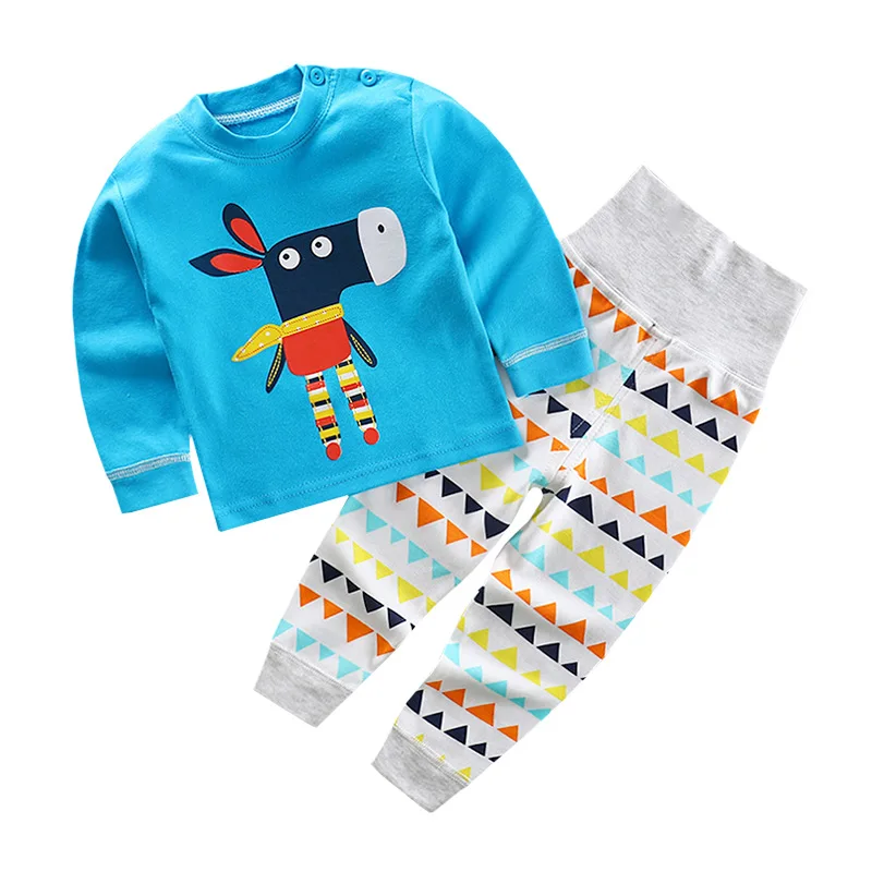 Autumn New Children's High Waist and Belly - Protecting Pants Suit Infant Baby Cotton Clothing | Детская одежда и обувь