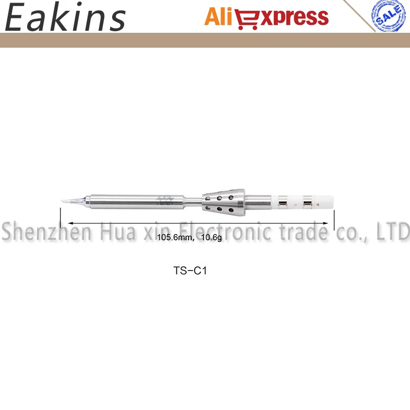 Тип паяльный наконечник сварочный TS-C1/ILS для ручки-типа TS100 цифровой ЖК-дисплей регулируемая температура Электрический паяльник