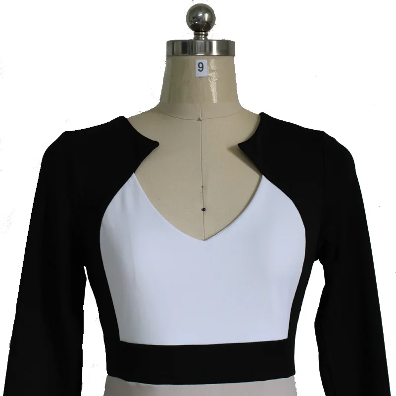 Весеннее Новое поступление 2016 женские платья в стиле пэчворк v-образный вырез