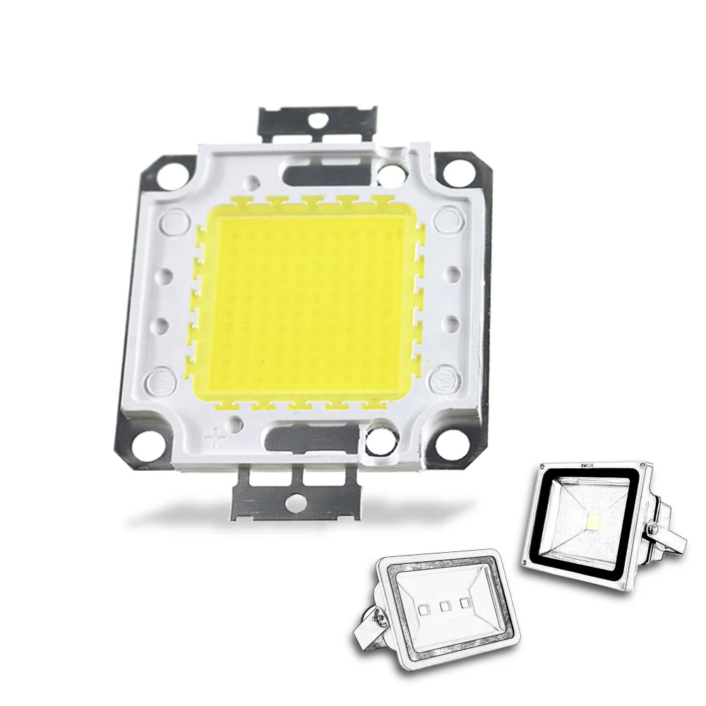 DC30 36V LED High Power COB Chip 10/20/30/50/100W интегрированный источник SMD для прожектора наружного