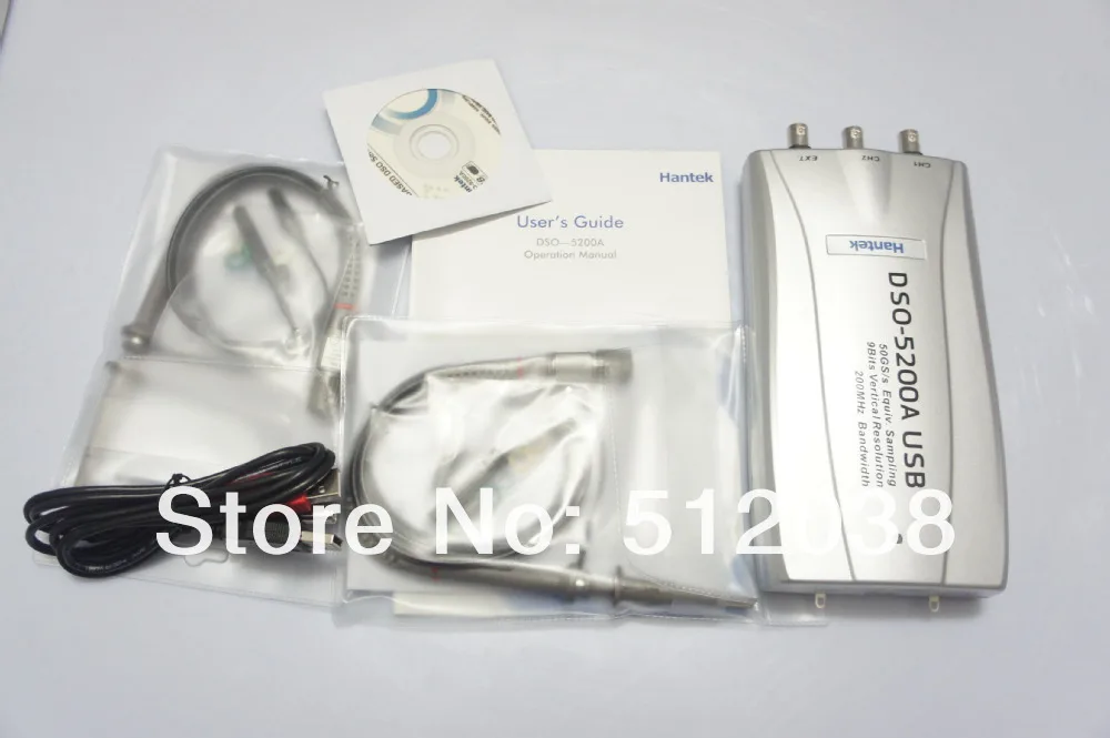 DSO 5200 ПК осциллограф с цифровым хранением USB 200 МГц мм/с фотоэлементами|usb to composite