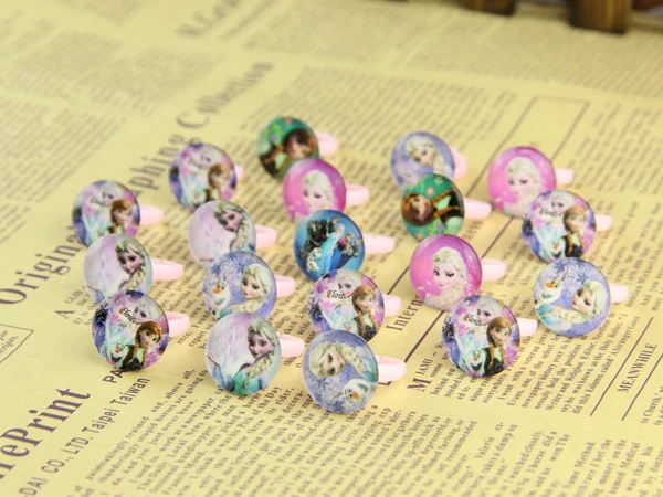 100 шт. милое детское кольцо с героями мультфильмов для девочек и Kinder Lucite свадебное