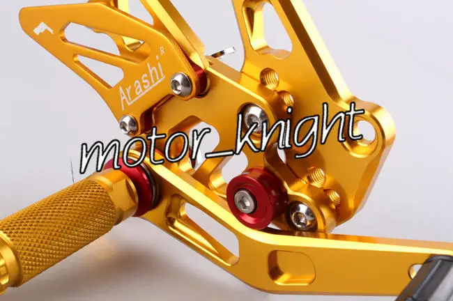Комплект задних подножек для мотоцикла Hayabusa GSX1300R 1999-2007 Golden | Автомобили и