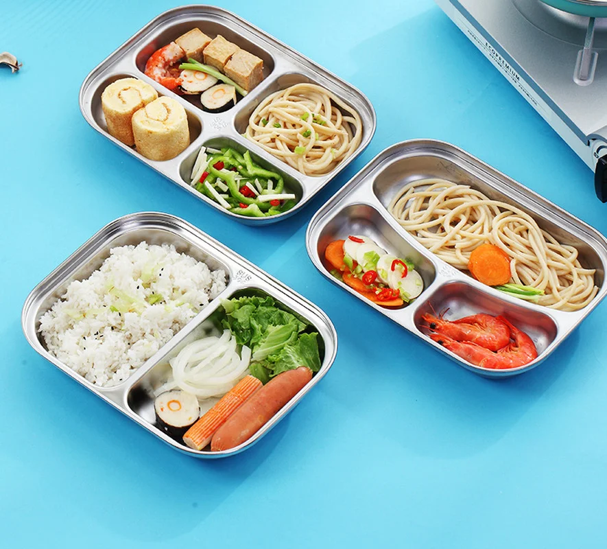 304 нержавеющая сталь пластина столовая отдельная фаст-фуд лоток для взрослых