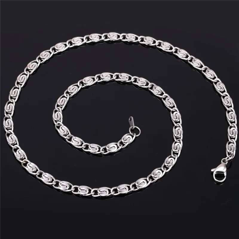 Ожерелье с цепочкой мужские ювелирные изделия 馔' штампом из нержавеющей