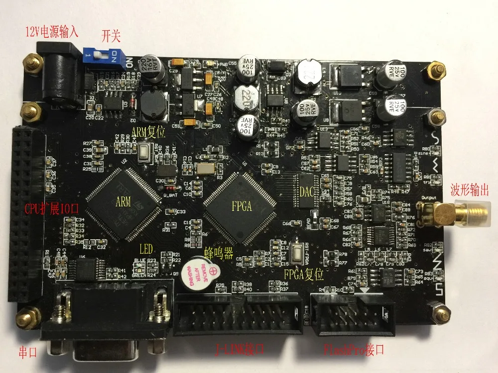 Генератор сигналов DDS FPGA Новая плата ACTEL STM32 обеспечивает основной компьютер