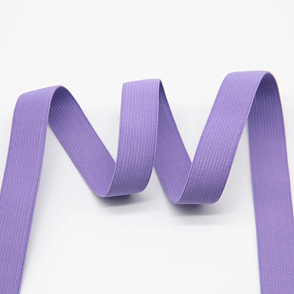 3 light purple 1 рулон цветных резинок 20 мм 40 м плоская прошитая резинка для нижнего белья бюстгальтер резиновая одежда декоративный мягкий пояс - Цвет: 3 light purple
