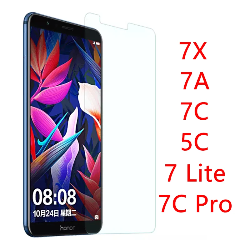 Защитный Стекло чехол для huawei Honor 7X 7C 7A фотоаппаратов моментальной печати 7 S 5C Lite