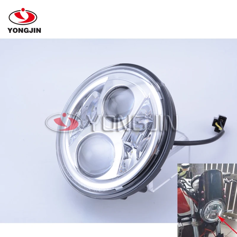 7 &quotкруглый светодиодный фонарь для фары H onda CB 400 500 1300 Hornet 250 600 900 VTR |