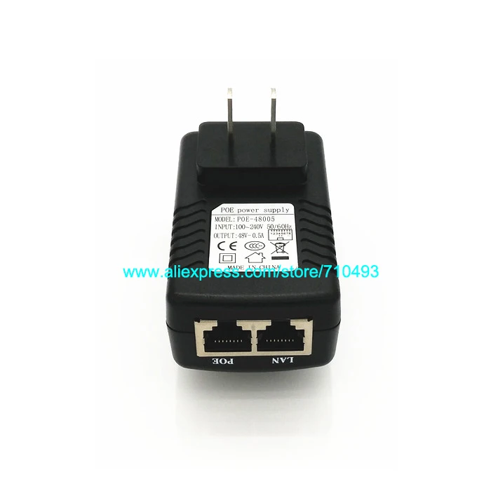 CCTV 48 В 0.5A 24 Вт Poe вилка для розетки PoE инжектор Ethernet адаптер Ip камера Poe телефон Питание США ЕС AU Великобритания вилка