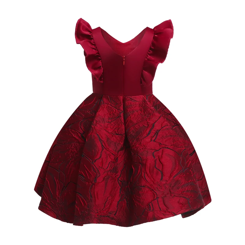 Платья с цветочным рисунком для девочек лето 2019 костюмы принцессы детская одежда