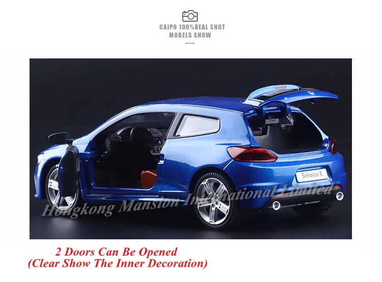 1:32 Масштаб Роскошные Литой Сплав металлическая модель автомобиля ForVolks wagen Scirocco