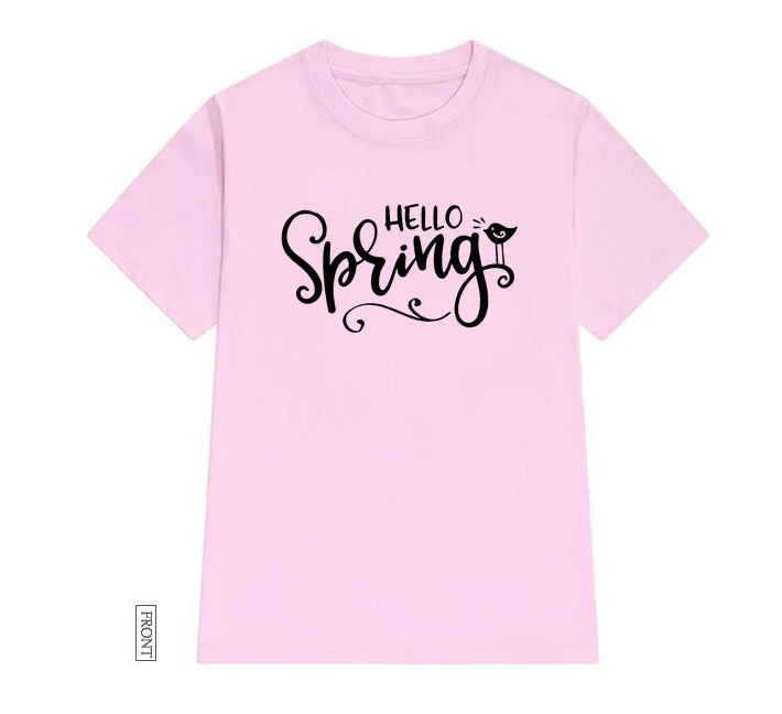 

Hello Spring bird Women tshirt Cotton Casual Funny t shirt Lady Yong Girl Top Tee 5 Colors Drop Ship S-578