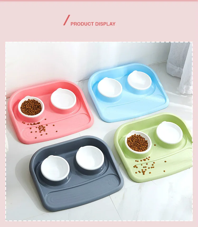 Spillproof миска для собак из зеленого пластика моющаяся и Пыленепроницаемая большая