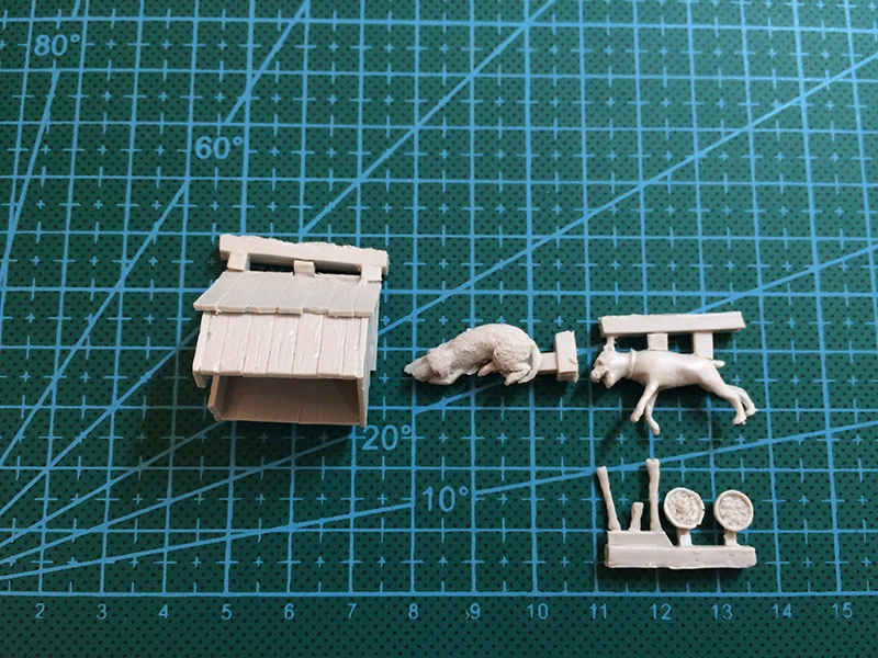Шкала сборки 1/35 собака и питомник животное фигура история Смола Модель