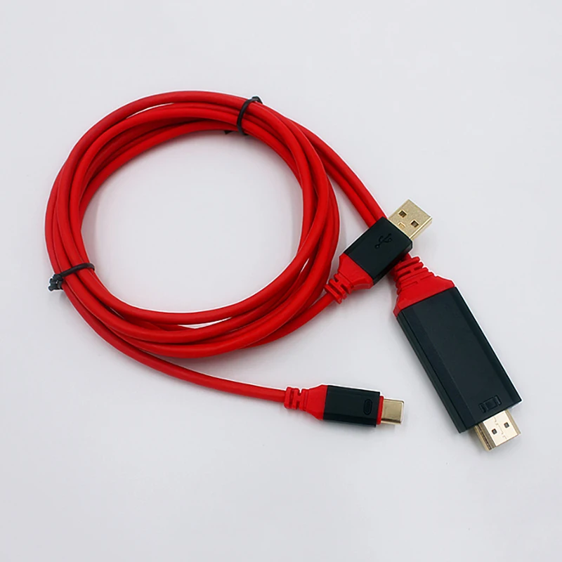 Адаптер kebidu с Type C на HDMI USB 3 1 конвертер Ultra HD 1080P 4K зарядный видеокабель HDTV для Samsung S8