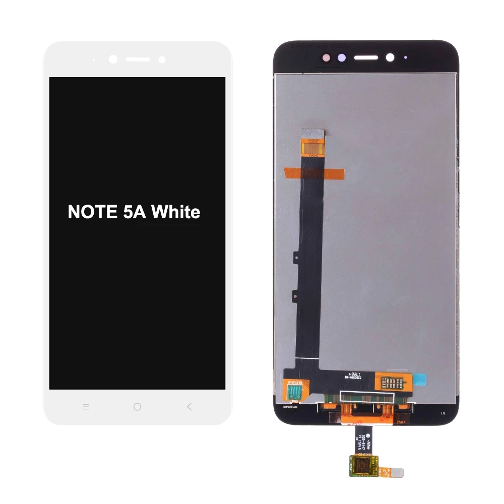 Note 5A White Дисплей для Xiaomi Redmi Примечание 5A/Note 5A Prime lcd сенсорный экран дигитайзер с рамкой Y1/Y1 Lite Черный Белый - Цвет: Note 5A White