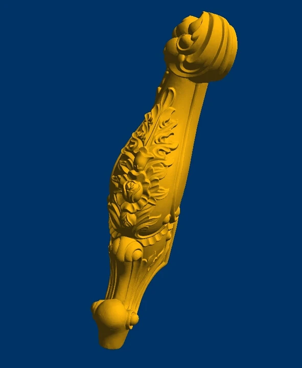 3D модель STL формат рельефа с ЧПУ скульптурная ножка для дивана/мебели -- 11 |