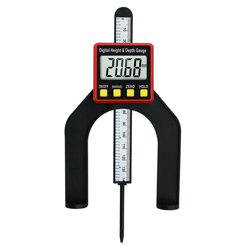 

1pcs 0-80mm Digital Height Gauge Magnetic Feet Electronic Caliper Depth Gage For Router Tables Woodworking Measuring Instrument