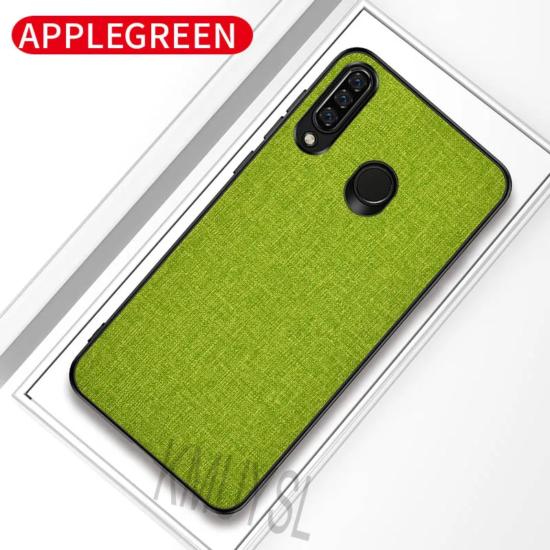 Green Тканевый чехол для телефона ткань чехол для huawei P Smart Z плюс Y5 Y7 Y9 Prime P20 P30 Pro Коврики 20 Lite Honor 10i 20i 8X 8C 8S 7C 8A чехол - Цвет: Green