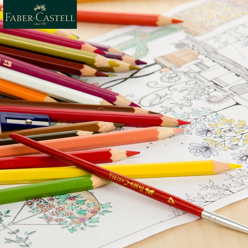 Набор цветных карандашей Faber Castell 12/24/36/48/60/72 водорастворимые цветные карандаши