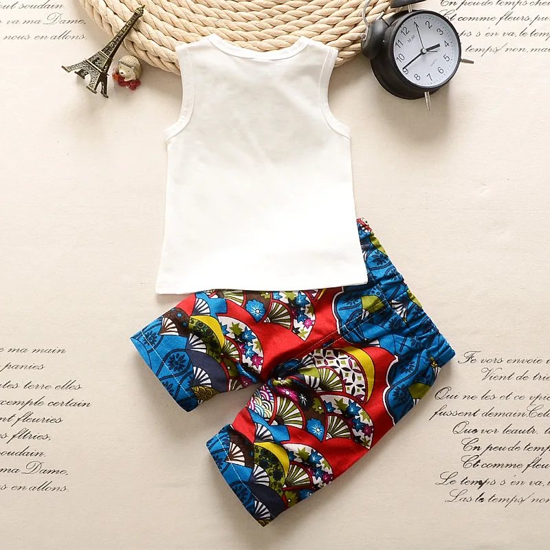 2-5Years Baby boys clothing sets letter printing girls casual clothes love vest tees twinset kids children summer | Детская одежда и