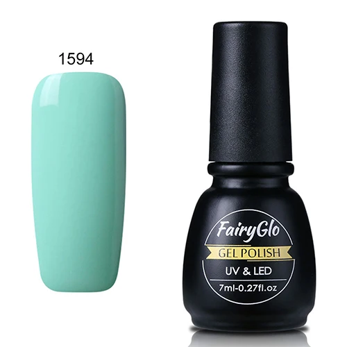 1594 Fairyglo для ногтей набор для приготовления чая 1 демпферный лист Гель-лак светильник Цвет серии УФ-гель для ногтей, инструменты для маникюра, лак для ногтей, Гель-лак для ногтей, Наборы - Цвет: 1594