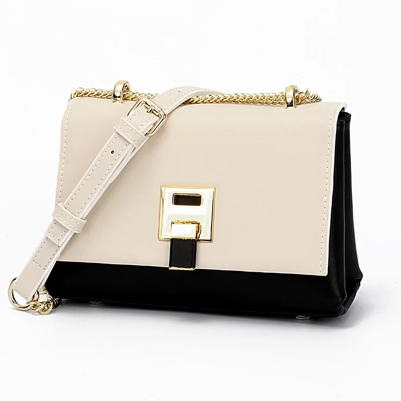 JOSOSUNNY Для женщин Разделение кожа Crossbody сумки Дамская мода цепи блокировки кошелек