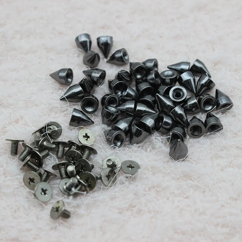 7*9.5mm punk rivet cone head nail clothes metal bullet rivet leather accessories sewing clothing hat rivet clothing accessories