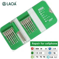 laoa s2 material 12 in 1 screwdriver set first aid kit repair opening tools phillips screwdrivers kit for phones pc camera watch