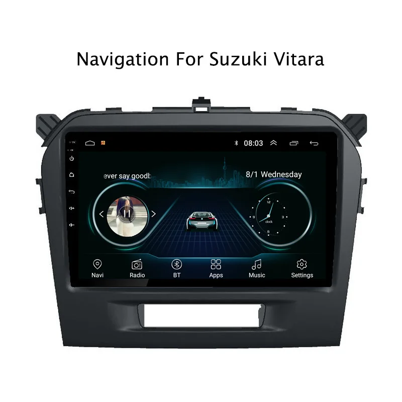 Ectwodvd 9 &quotAndroid 8 1 автомобильный dvd плеер gps навигация для Suzuki Vitara 2015 2016 Радио