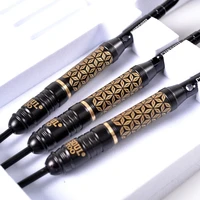 cuesoul tattoo series 23g black coated brass steel tip dartswith unique pattern engraved