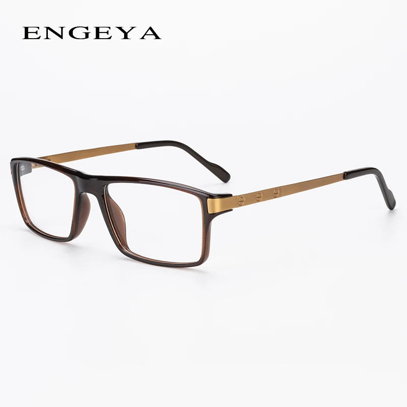 C2 Bright Brown TR90, прозрачные линзы, модная оправа для очков, мужские очки по рецепту, оптические очки для близорукости, оправа для очков, высокое качество, 6 цветов#135-1 - Цвет оправы: C2 Bright Brown