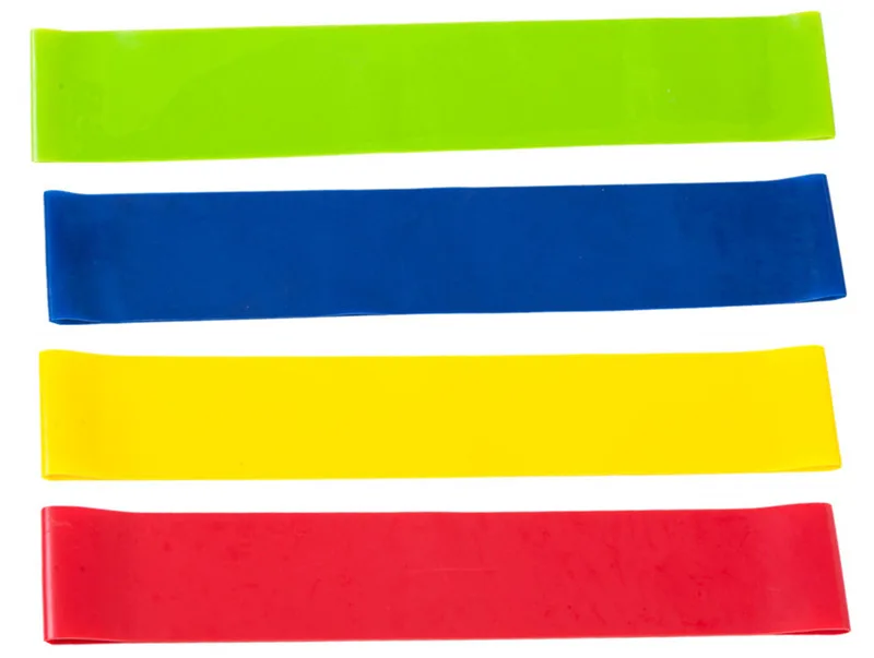 4 colours Набор резинок из латекса для спортзала, силовых тренировок, йоги, фитнеса, тренировки, кроссфита, оборудование, резиновые петли, тяжелые толстые резинки - Цвет: 4 colours